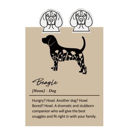 Lywjyb Birdgot Beagle Dangle Earring Beagle Dog Gift Beagle Dog Breed Earrings Owner Gift for Women Mom (Beagle stud CA er)