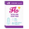 Flo Bamboo Night Period Pads – Ultra Long, Super Absorbent,