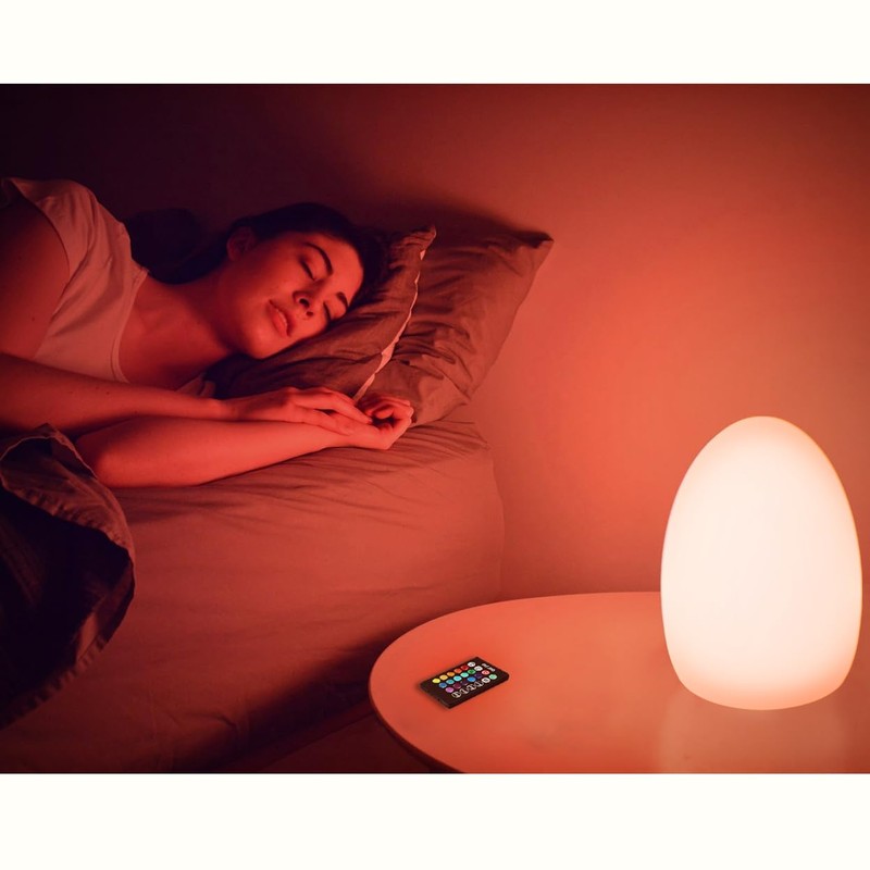 Mr.Go 8-Inch Rechargeable LED Egg Light - Dimmable Baby Night