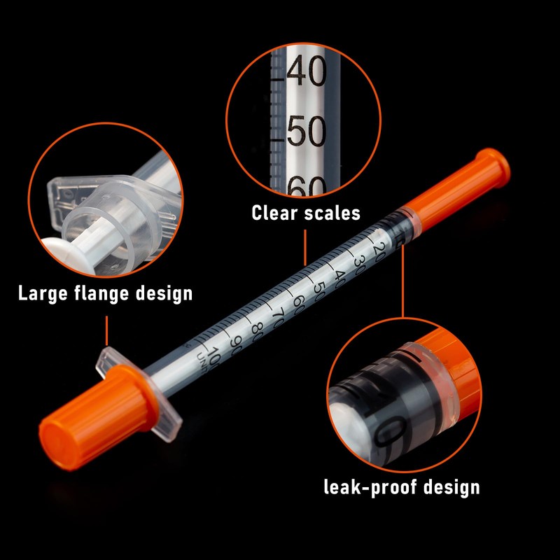1ml/cc 30G 1/2 Inch Syringes, Scientific Lab Syringe, Individually Wrapped,