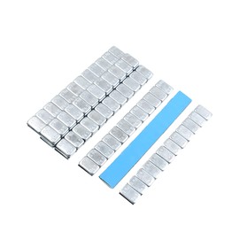 ACROPIX 5.51 Inch X0.75 Inch X0.16 Inch Universal Wheel Balance Weights Silver Tone - Pack of 10