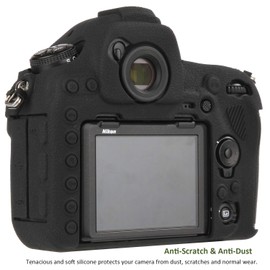 Easy Hood Camera Case for Nikon D850 Soft Silicone Rubber Camera Protective Body Case Skin for Nikon D850 Camera Bag Protector Cover (Black)