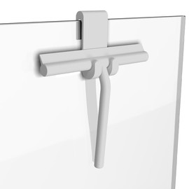 Minismus Window Wiper with Holder White - Shower Squeegee - Shower Wiper - Window Squeegee - Shower Stand - Non-Slip - Shower Wiper (White)