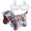 PETCUTE Dog Raincoat, Waterproof Pet Raincoat with Hood, Transparent, PVC,