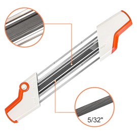 EYSENC Chainsaw Sharpener 2 in 1 Chainsaw Sharpener for 3/8" LP - 5/32"（4.0mm） Saw Chain, Easy File Chain Saw Sharpener Tool, Chainsaw Accessories Sharpening Kit for Safe Faster Filing