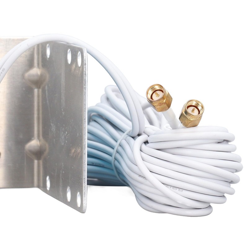 Walfront Antena Omnidireccional 10dBi para 4G LTE/WiFi - con Cable