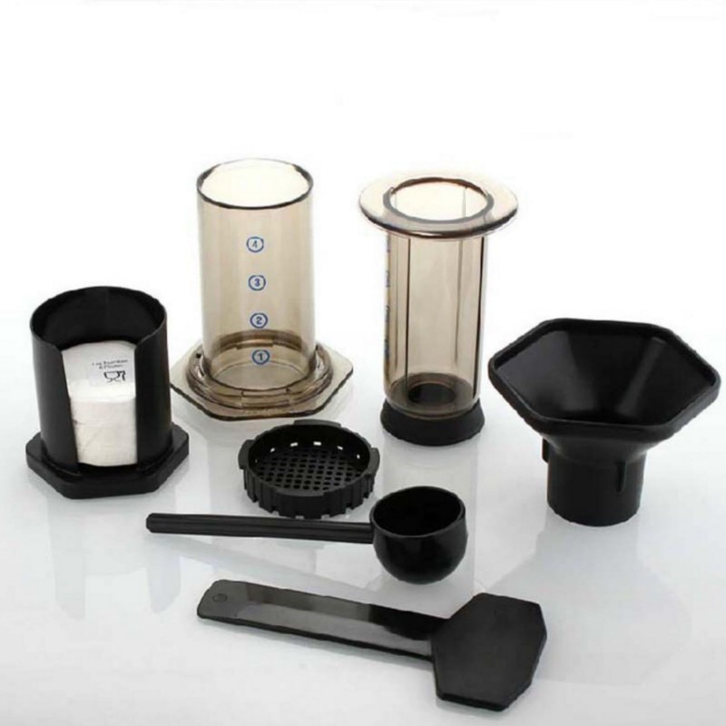 プレスコーヒーポータブルコーヒーメーカーエアプレスエスプレッソマシン (カレー)