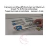 AUA SIGNALETIQUE - Plaque Aluminium brossé imprimé AluSign DARK -