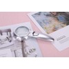 LED Lighted Magnifier 6X Stylish Handheld Illuminated Magnifying Glass with