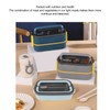 Lunch Food Container 304 Stainless Steel Insulated Leakproof Bento Box