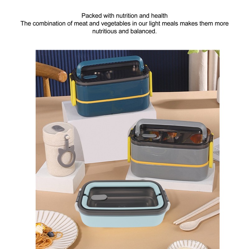 Lunch Food Container 304 Stainless Steel Insulated Leakproof Bento Box