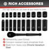 EACELIY 21pcs 3/8" Socket Set,Drive Impact Socket Set, SAE, Deep