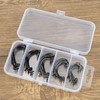 Piscorush Offset Worm Jig Hook Bass Fishing Hook 3X Strong