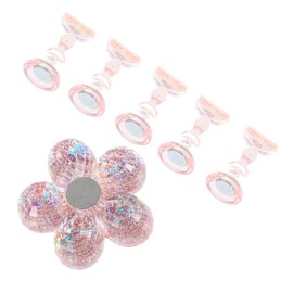 Gatuida 1 Set Nail Art Practice Stand with Magnetic Base Flexible Nail Tips Holder for Display Practice for Home and Salon Use Comfortable Stable Design Base Tip Holders