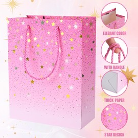 Radsocken 8 Pcs Gift Bags for Presents, Wrapping Gift Bags with Handle for Men Women Birthday, Wedding, Baby Shower, Teacher’s Day