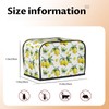 Fruits Yellow Lemon Toaster Cover 2 Slice Bread Maker Cover