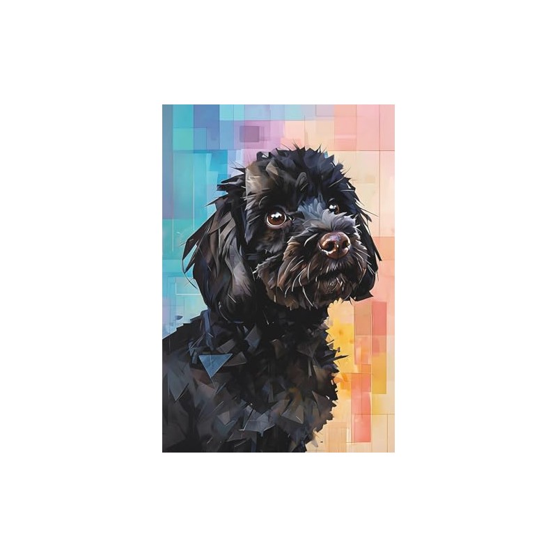 Black Cockapoo Notebook: Lined Journal, Diary, or Notepad: Great for
