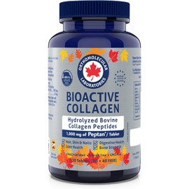 Orthomolecular Laboratories - Bioactive Collagen Hydrolyzed Bovine Collagen Peptides 1000mg, 130 Tablets - Vitamins for Bone Strength, Digestive Health, Joint Health, Hair Skin and Nail Vitamins. Halal and Kosher certified