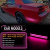 POPMOTORZ 2PCS Rear Fender Pink Purple LED Side Marker Lights