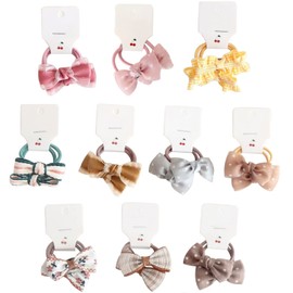 LYXOTO High Quality Cute Baby Girl Hair Bobbles Elastic Headband Soft Rubber Hair Band Colourful Ponytail Holder for Girls Teens Children (Style 2)