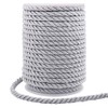5mm Twisted Cord Trim, 18 Meters Silver Decorative Rope for