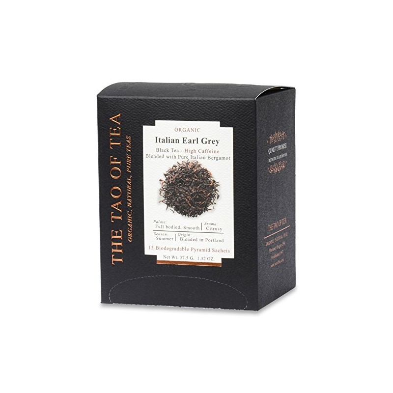 The Tao of Tea, Italian Earl Grey, Pyramid Sachets, 15