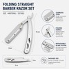 Folding Straight Razor for Men’s Grooming – Barber Edge Shaving