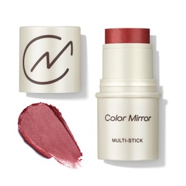 Color Mirror Multi-Use Makeup Stick - Blush, Lipstick, Eyeshadow & Highlighter For All Skin, Buildable Color, Long-Lasting, Lightweight, Natural Soft Finish (01 Rose Shimmer), 0.158 oz