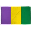 Mardi Gras Plain Flag 3x5ft Poly