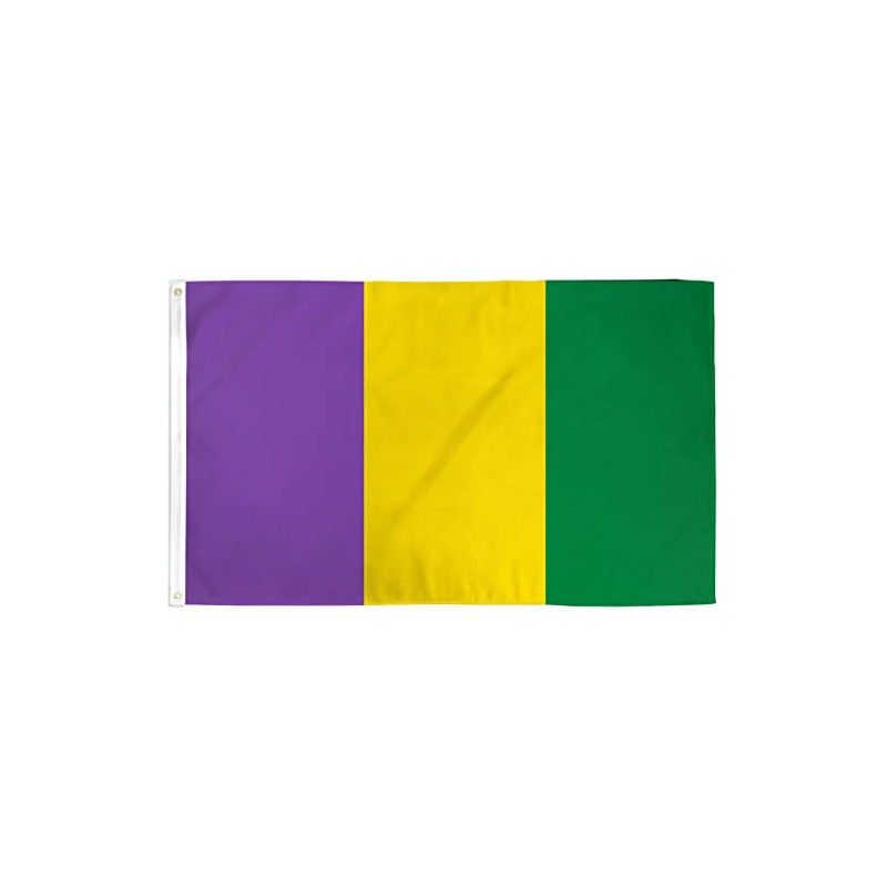 Mardi Gras Plain Flag 3x5ft Poly