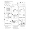 SKYPLUS LIVING Nordic Style White Double Curtain Rod Set with