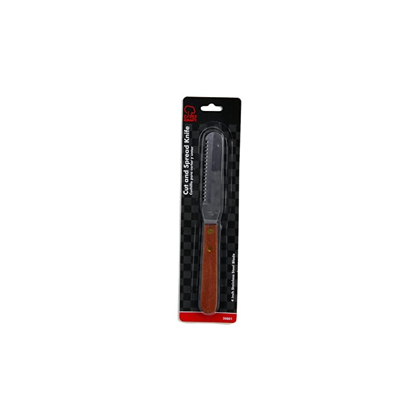 Chef Craft Select Stainless Steel Cut and Spread Knife, 4