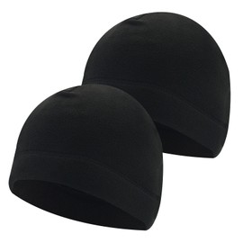 SKHAOVS 2 Pieces Sports Hat Men and Women Running Cycling Hat Fleece Winter Hat Men Sports Cycling Hat Women, Pack of 2