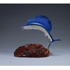 Sailfish Sculpture by John Perry Airbrushed Statue 10in Long