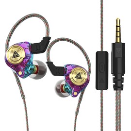 In-Ear Gaming Headphones with Cable in Ear Monitor Wired Earbuds Earphones Stereo Bass Headphones Headset with Mic Dynamic Driver Wired Earphones with Removable Cable Headphones Earphones