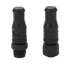 Male Female Terminator Kit, 2 Pieces Marine for NMEA 2000 Terminators M12 Male Female 5 Pin IP67 Waterproof for Lowrance Networks