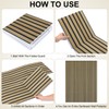 TEHAUX Felt Dart Board Wall Protector, Wood Grain Foldable Square