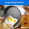 Odoland 5pcs Camping Cookware Mess Kit, Non-Stick Lightweight Pot Pan
