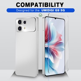 NECARSIN 3 Pack Screen Protector for UMIDIGI G9 5G / G9T /G9A /G9C Screen Protector,HD Tempered Glass,9H Hardness,Case Friendly,Easy Installation,Anti-Shatter,Bubble Free