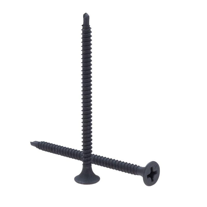 3.5mm x 45mm Self-Drilling Drywall Screw, Self Tapping Black Screws,