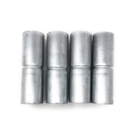 Chain Link Fence Top Rail Sleeves Galvanized Steel 4 Pc Pack 1-5/8" X 6"