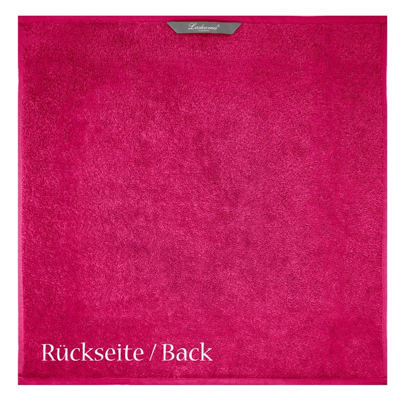 Lashuma London Cotton Dish Cloths Set Red Rhubarb 50 x