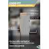 Menz Over Door Hanger – Set of 10, Silver -
