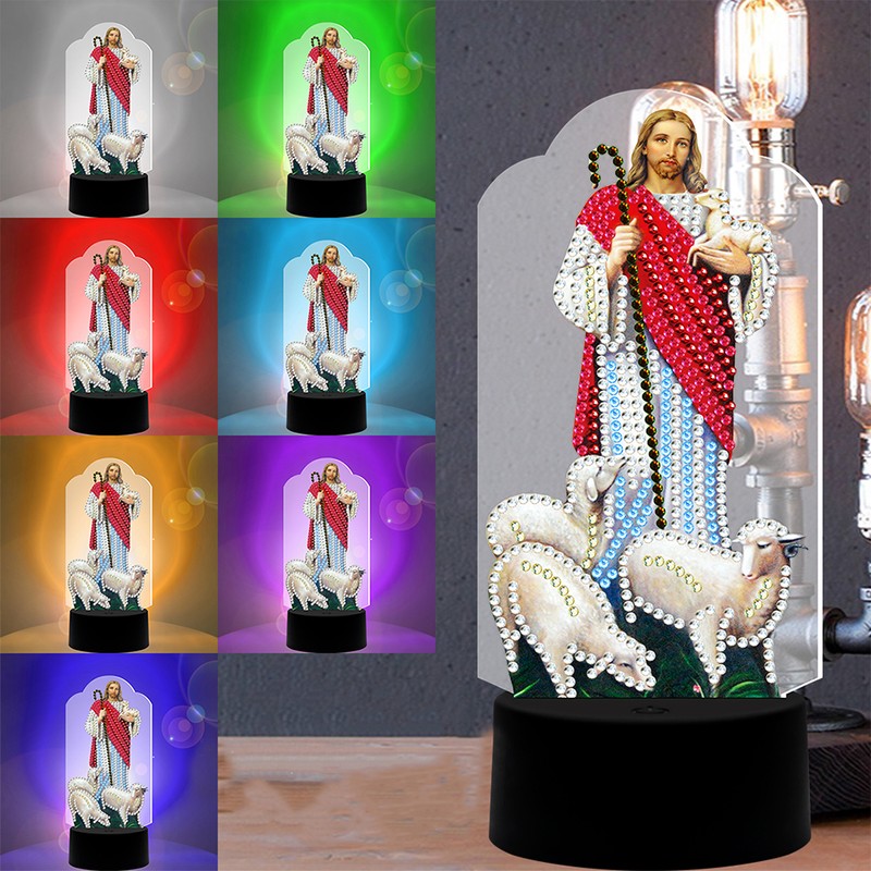 DIY Diamond Painting 7 Colors Night Light LED Diamond Painting