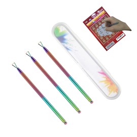 3PCS Lottery Ticket Scratcher Tools, Metal Scratch Off Cards Tool with Rose Rainbow Colors, Save Your Fingernails & Arthritic Hands