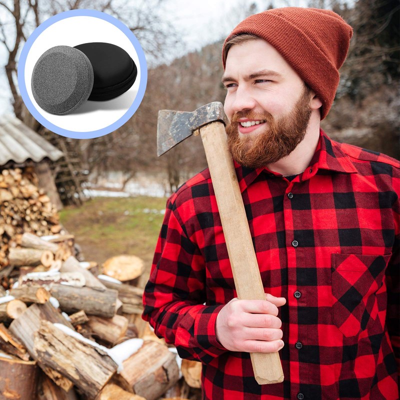 8 Pieces Axe Sharpening Stone Tool with Sheath, Ax Hatchet