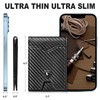 GSOIAX Mens Slim Wallet Rfid Blocking - Color: Black