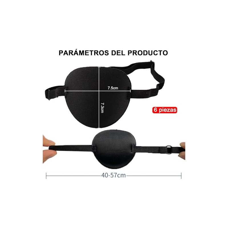 6 Piezas Parches de Ojos 3D, Parches para Ojos Médicos