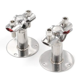 Antrader Pipe Bracket Clamp, Stainless Steel Wall Mount Ceiling Mount Pipe Support, Adjustable Pipe Straps for Dia 19mm (1/2-inch) Pipe Tube, 2 Pack with Screws