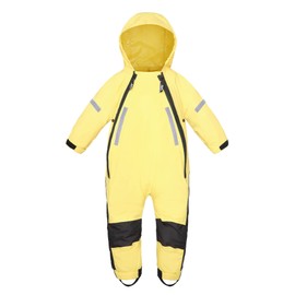 HAPIU Kids Toddler Rain Suit Muddy Buddy Waterproof Coverall,Yellow,2T,Upgraded